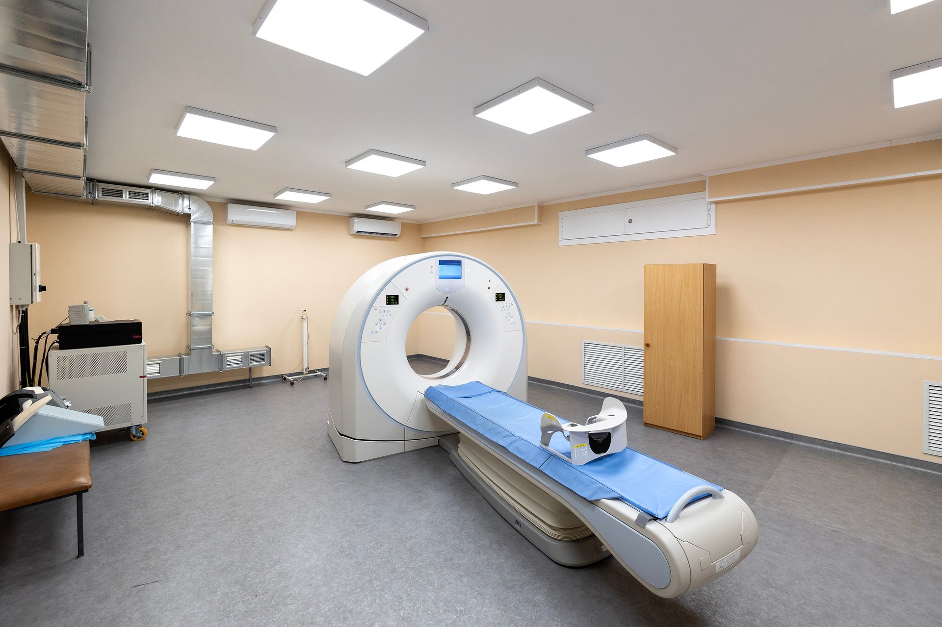 Modern CT scanner in Hospital