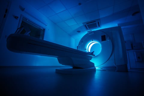 Modern MRI or CT machine